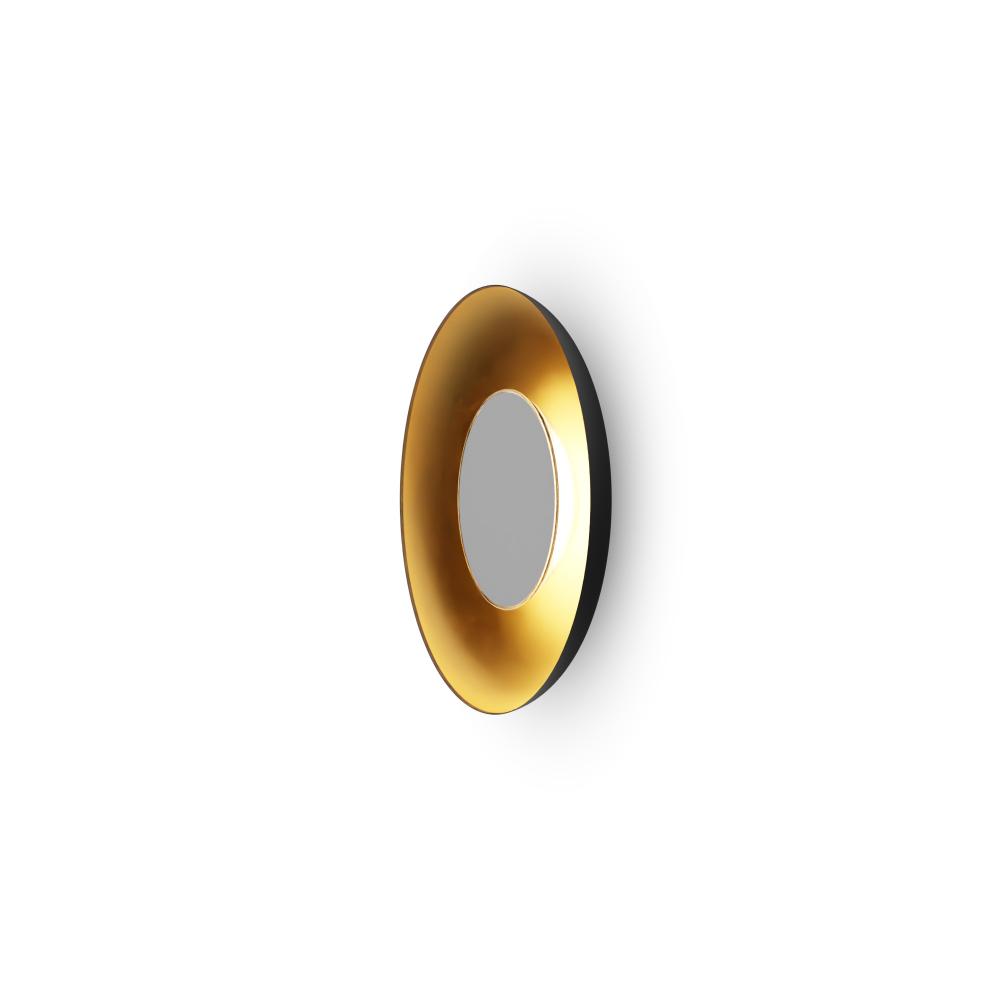 Ramen  9" (Matte White) with 18" back dish (Matte Black w/ Gold Interior)